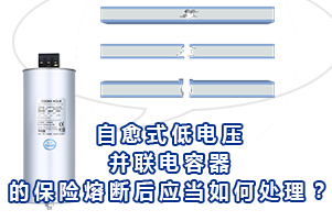 自愈式低電壓并聯(lián)電容器的保險熔斷后應當如何處理?