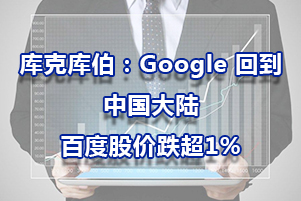 庫克庫伯：Google 回到中國(guó)大陸，百度股價(jià)跌超1%