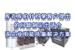 庫(kù)克庫(kù)伯根據(jù)某客戶開(kāi)關(guān)室提出的問(wèn)題制定出適合該企業(yè)電能質(zhì)量解決方案