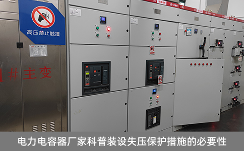 電力電容器廠家科普裝設(shè)失壓保護措施的必要性